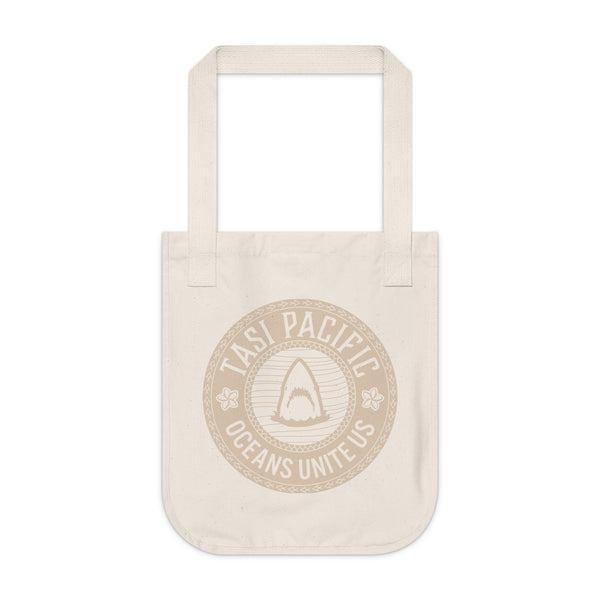 Emblem Organic Canvas Tote Bag - Sand